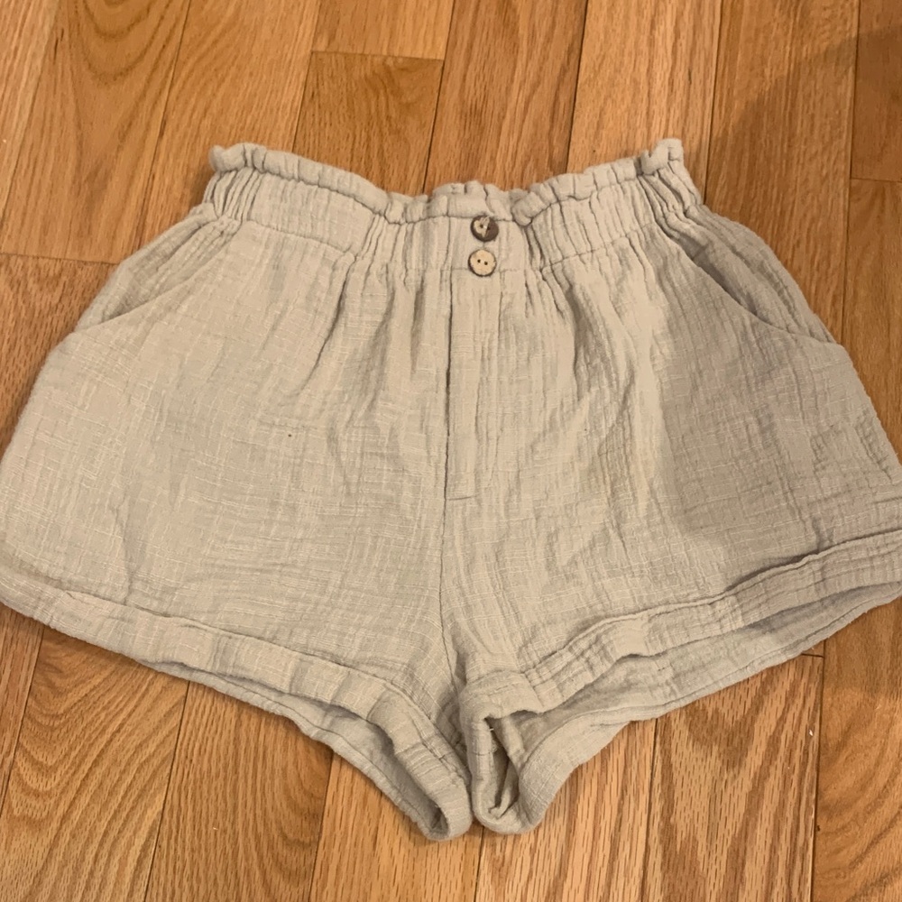 Cotton Candy High Waist Cream Shorts